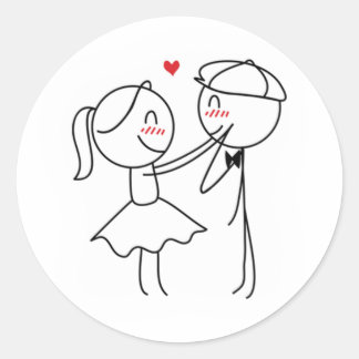 Sticker Rond Pepe et Lulu