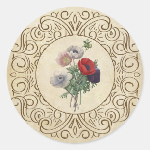 Sticker Rond Pépites victoriennes - Embellisement du rescapé fl