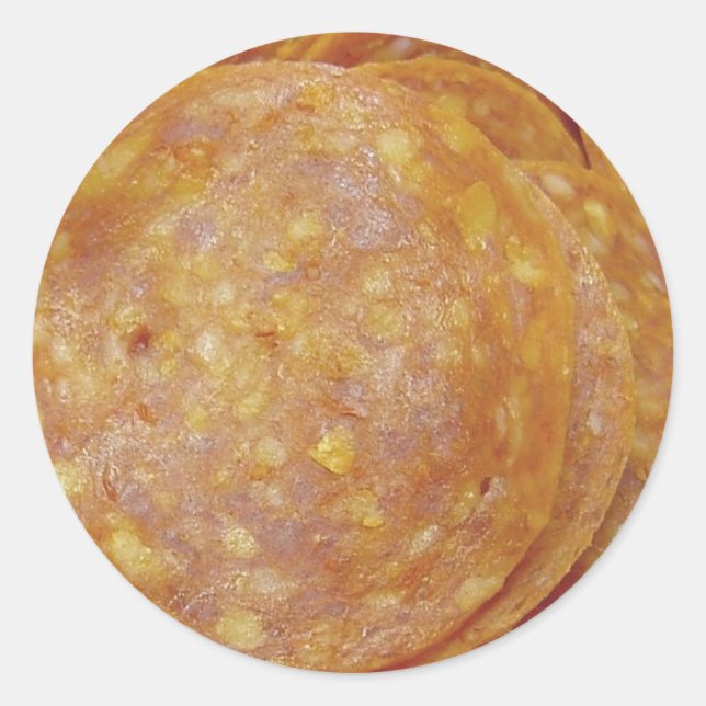 Sticker Rond Pepperoni (Devant)