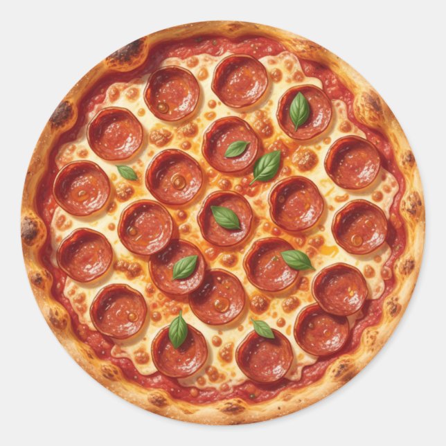Sticker Rond Pepperoni (Devant)