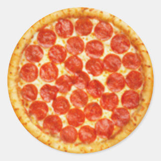 Sticker Rond Pepperoni Pizza