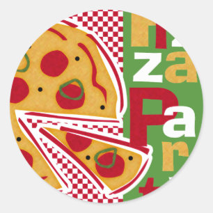 Sticker Rond Pepperoni Pizza