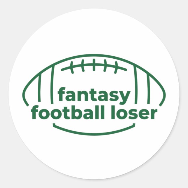 Sticker Rond Perdant de football Imaginaire (Devant)