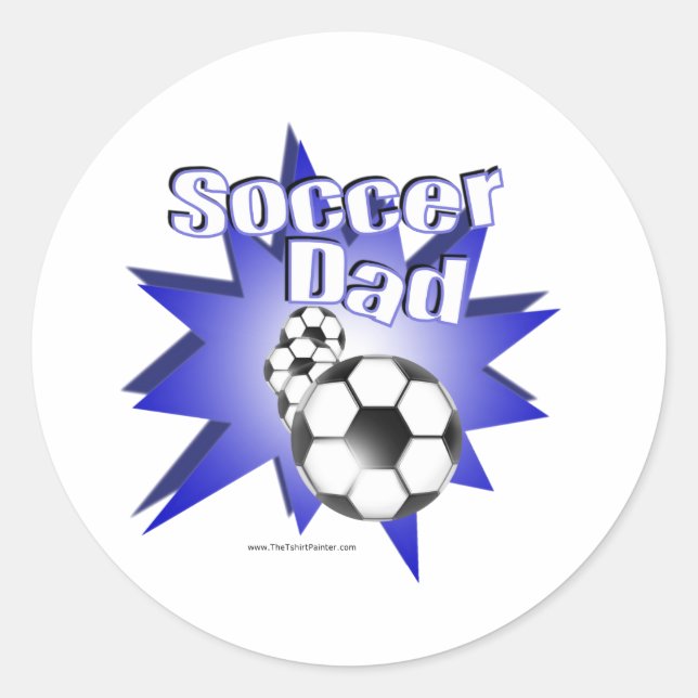 Sticker Rond PÈRE de football (Devant)