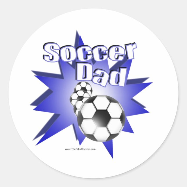 Sticker Rond PÈRE de football (Devant)