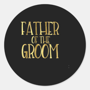 Sticker Rond Père De La Chambre Mariage Mariage Marié Père