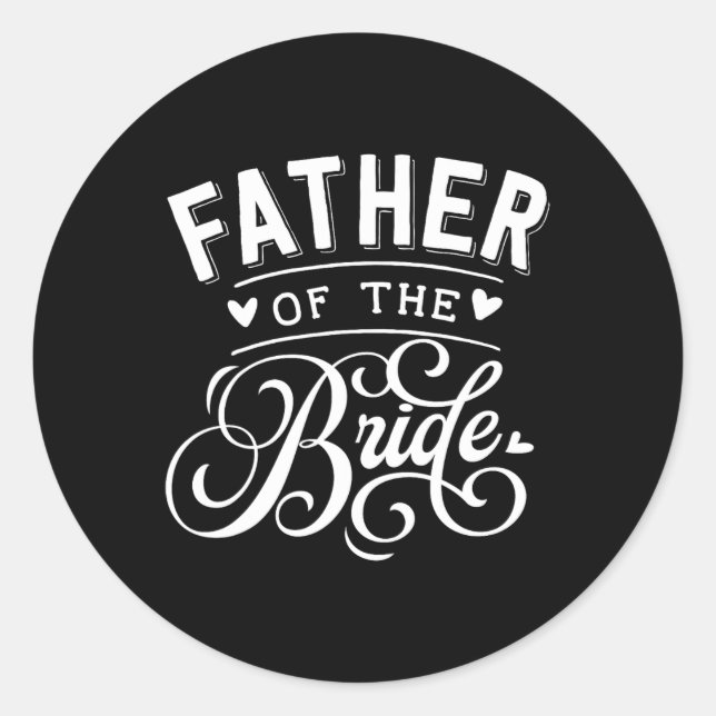 Sticker Rond Père de la mariée  (Devant)