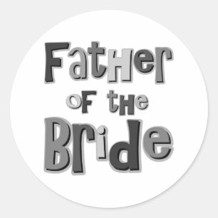 Sticker Rond Père de la Mariée Grey