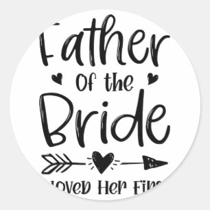Sticker Rond Père de la mariée J'ai aimé son premier mariage