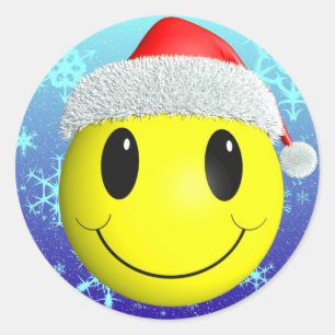 Sticker Rond Père Noël