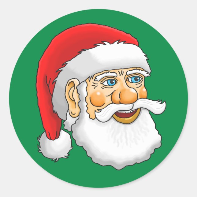 Sticker Rond Père Noël (Devant)