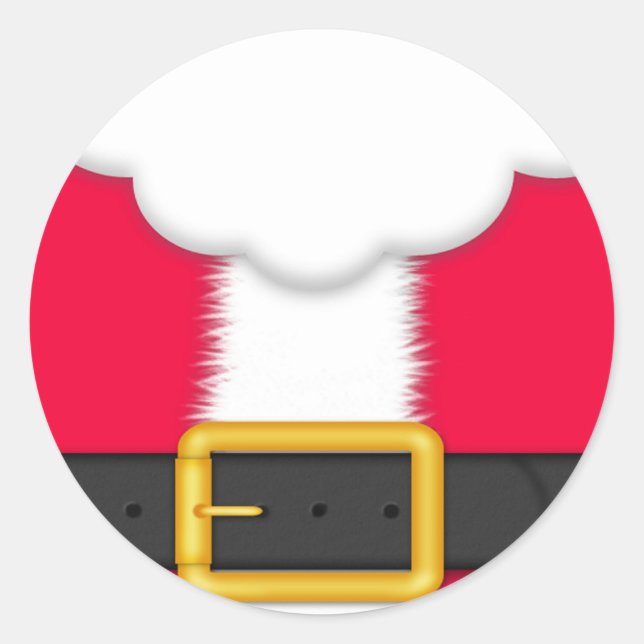 Sticker Rond Père Noël (Devant)