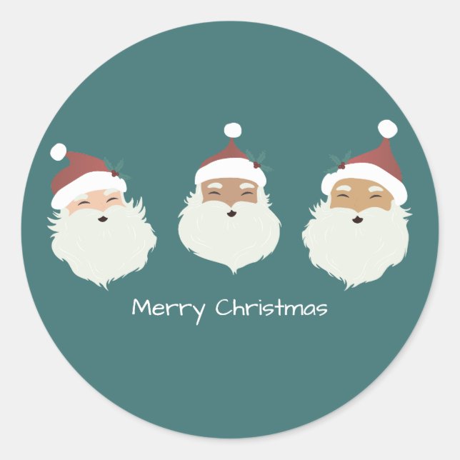 Sticker Rond Père Noël (Devant)