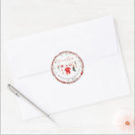 Sticker Rond Père Noël Baby Christmas Baby shower Bienvenue<br><div class="desc">Père Noël Baby Christmas Baby shower genre neutre</div>
