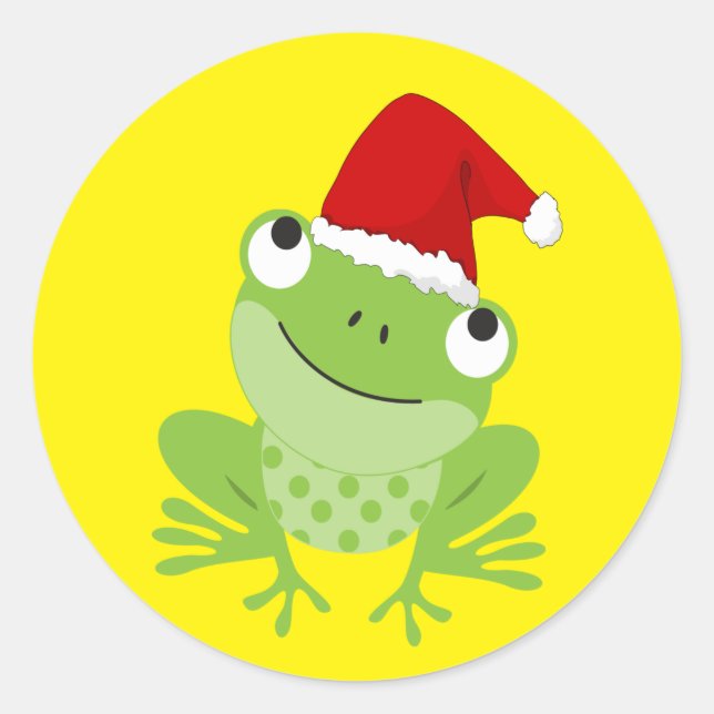 Sticker Rond Père Noël Frog (Devant)