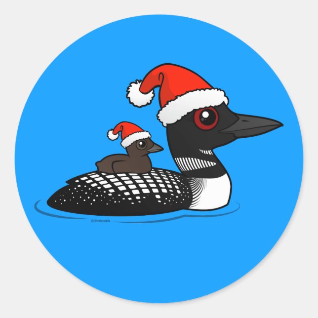 Sticker Rond Père Noël Loon (Devant)