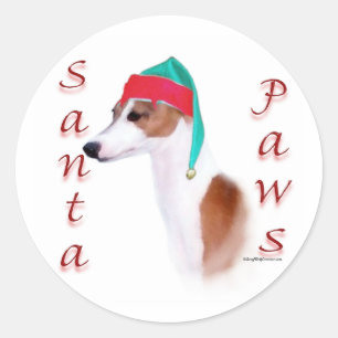 Sticker Rond Père Noël Paws, Grèce