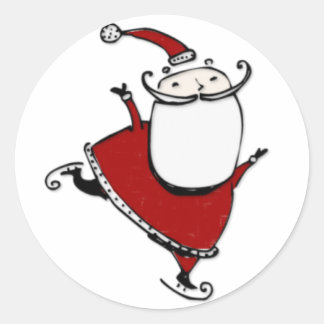 Sticker Rond Père Noël Squad1