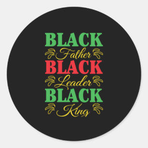 Sticker Rond Père noir roi