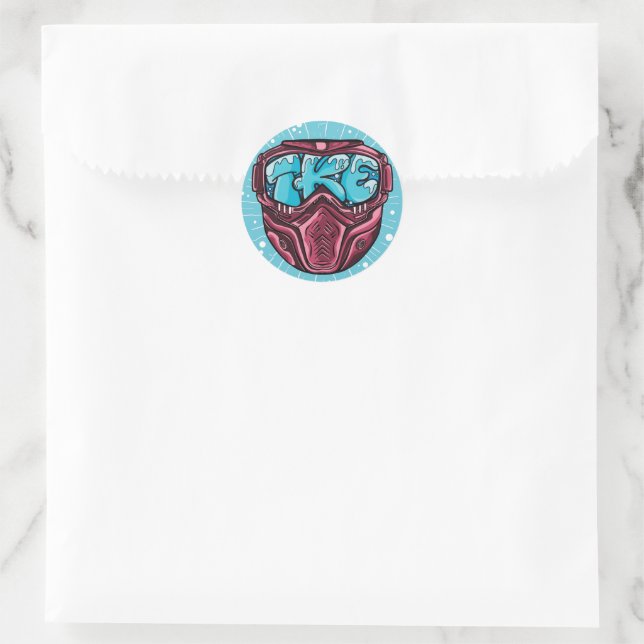 Sticker Rond Perfect Ski Mask (Sac)