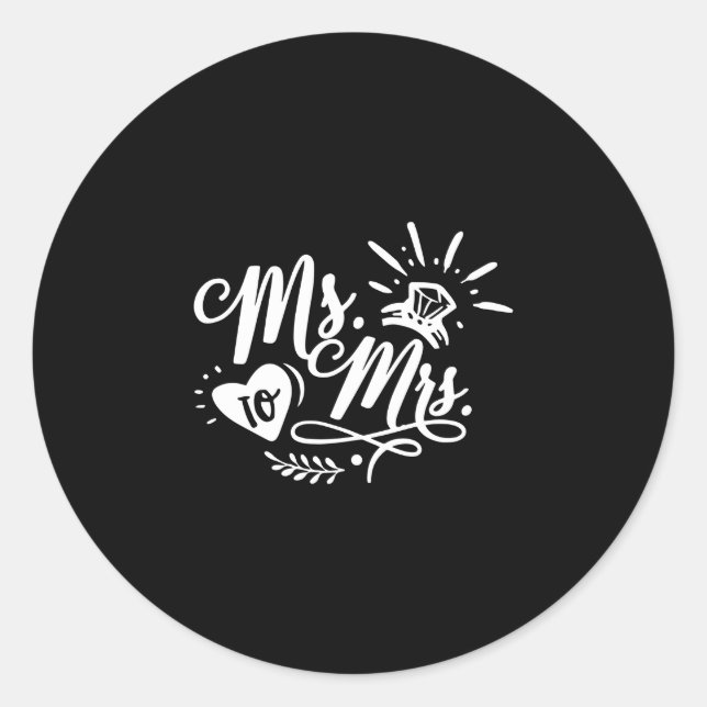 Sticker Rond Performance de Mlle à Mme  (Devant)