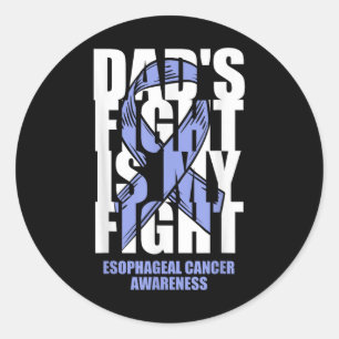 Sticker Rond Période de sensibilisation au cancer de l'oesophag