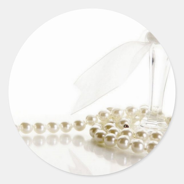 Sticker Rond Perles Mariages mariages (Devant)