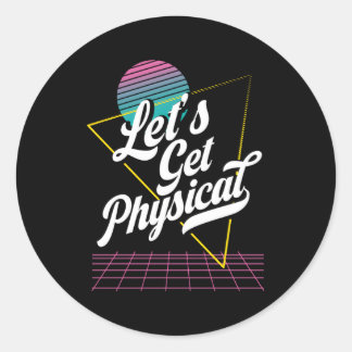 Sticker Rond Permet D'Obtenir Physique Pour Un Exercice D'Aérob