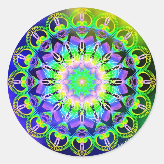 Sticker Rond Permettre le bien-être (Devant)