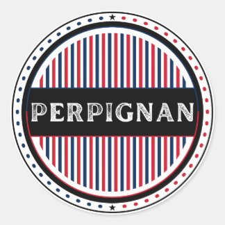 Sticker Rond Perpignan City Pride Emblem – French Identity