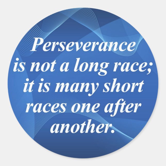 Sticker Rond Persévérance (Devant)
