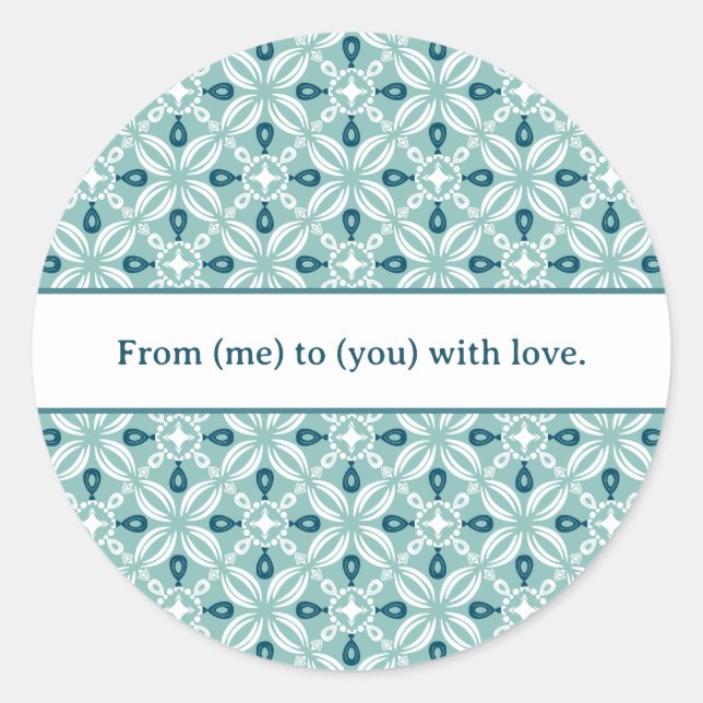 Sticker Rond Personalized Petaline Stickers/Labels Sheet (Devant)