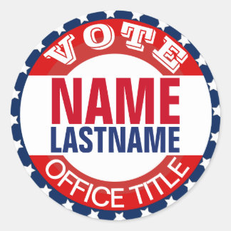 Sticker Rond Personnalisation du Modèle de campagne