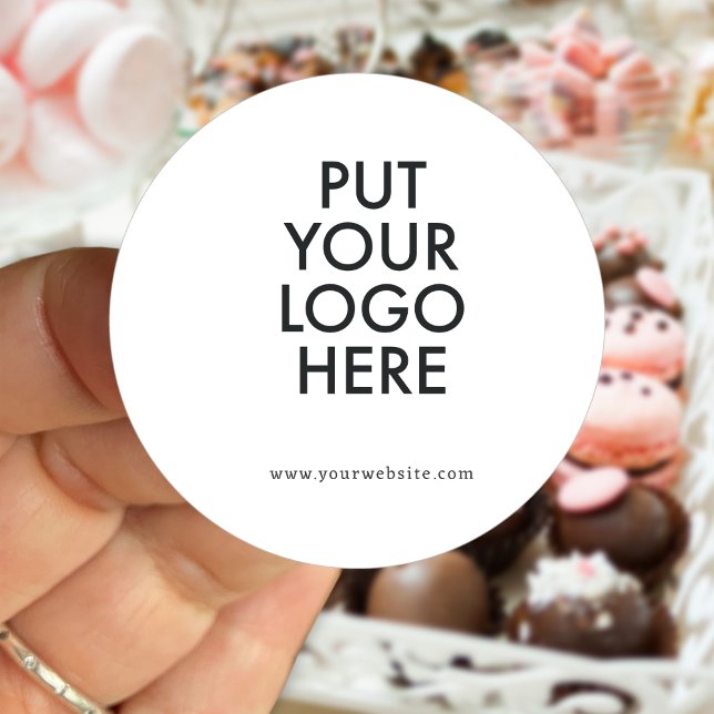 Sticker Rond Personnalisé, modifiable, branding (Créateur téléchargé)