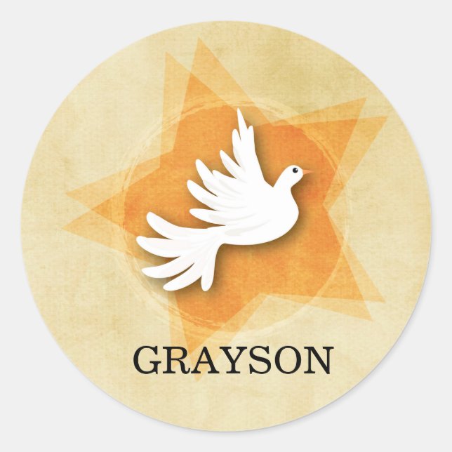 Sticker Rond Personnaliser Confirmation Félicitations Cadeau Co (Devant)