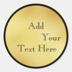 Sticker Rond Personnaliser de Parties scintillant de Faux de Ve