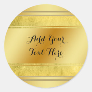 Sticker Rond Personnaliser de Parties scintillant des faux de m