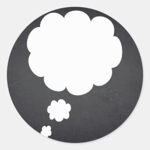 Sticker Rond Personnaliser du tableau de bord vide - bulle de p