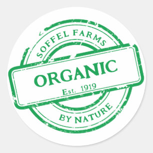Sticker Rond Personnaliser les légumes génériques de la ferme O