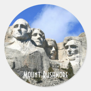 Sticker Rond Personnaliser Monument National du Mont Rushmore