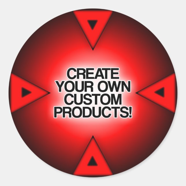 Sticker Rond Personnaliser / Personnaliser / Créer votre propre (Devant)