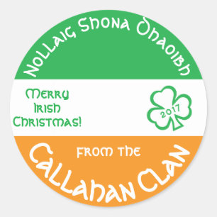 Sticker Rond Personnalité du Christ Gaelic