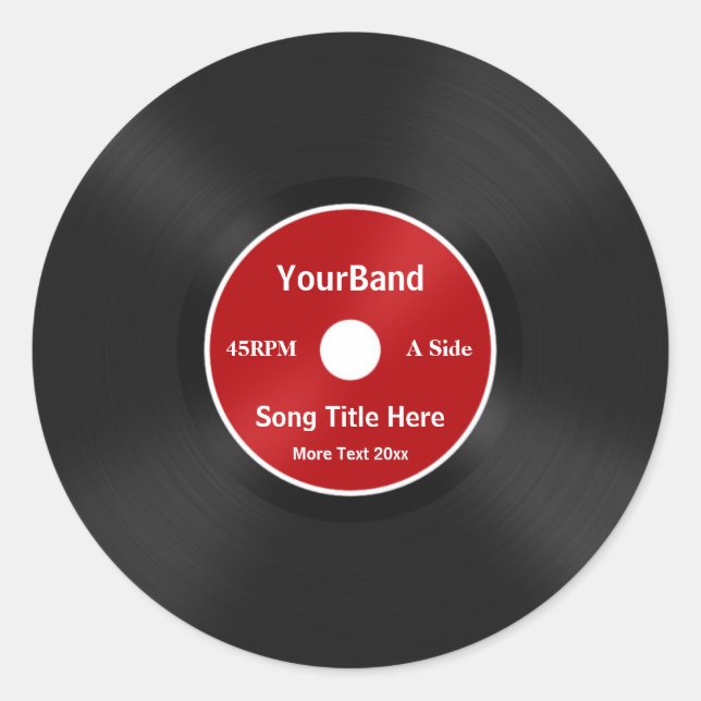 Sticker Rond Personnalité du Custom (Devant)