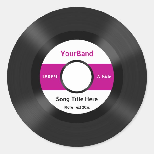 Sticker Rond Personnalité du Custom (Devant)