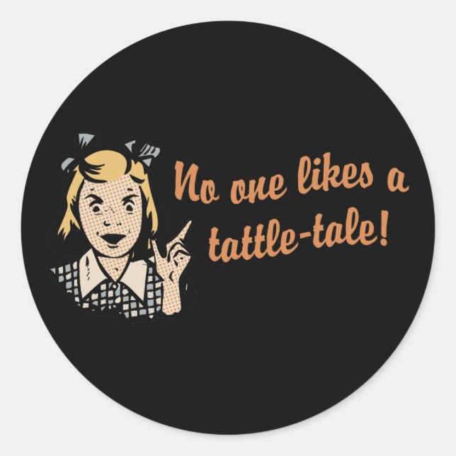 Sticker Rond Personne n'aime un conte de bataille (Devant)