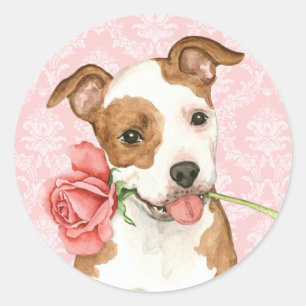 Sticker Rond Personnel de Valentine Rose Am