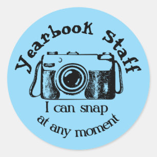 Sticker Rond Personnel de Yearbook - Je peux prendre à tout mom