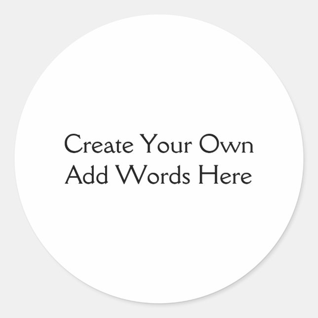 Sticker Rond Personnel ou entreprise Créez votre propre occasio (Devant)