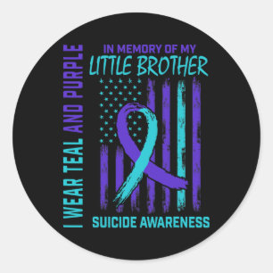 Sticker Rond Perte De Cadeaux De Petit Frère Suicide À La Guerr