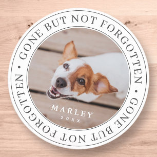 Sticker Rond Pet Memorial parti, mais pas oublié photo moderne